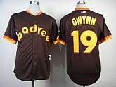 San Diego Padres #19 Tony Gwynn Coffee 1984 Mitchell And Ness Throwback Stitched MLB Jersey Sanguo,baseball caps,new era cap wholesale,wholesale hats